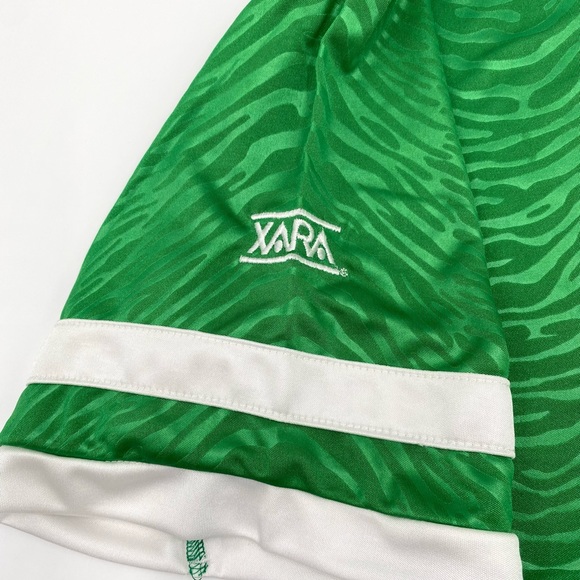 Xara Soccer Jersey T Shirt Mens XL Green White Made In Egypt. - Picture 10 of 11